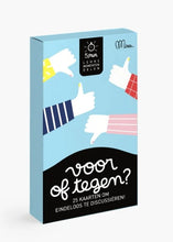 Afbeelding in Gallery-weergave laden, Minus Editions | Voor of tegen? (5 min spel)