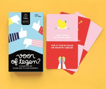 Afbeelding in Gallery-weergave laden, Minus Editions | Voor of tegen? (5 min spel)