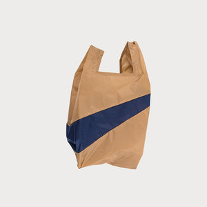 Susan Bijl | The New Shopping Bag Medium Camel & Navy