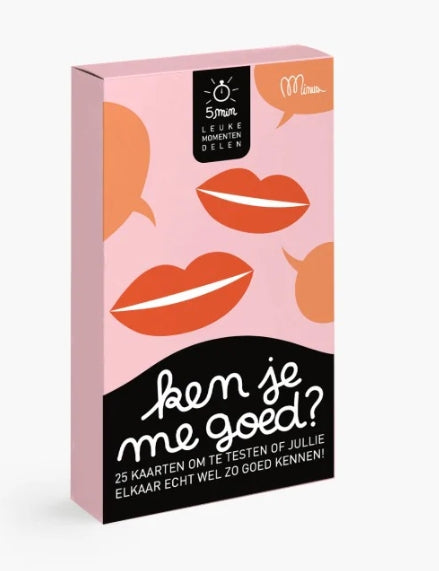 Minus Editions | Ken je me goed? (5 min spel)