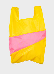 Susan Bijl | The New Shopping Bag Large TV Yellow & Fluo Pink