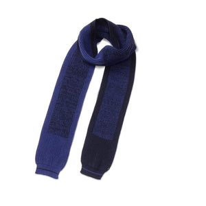 orange or red | Two tone scarf small Blue