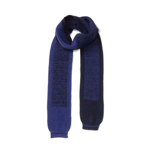 orange or red | Two tone scarf small Blue