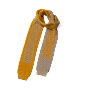 orange or red | Two tone scarf small yellow
