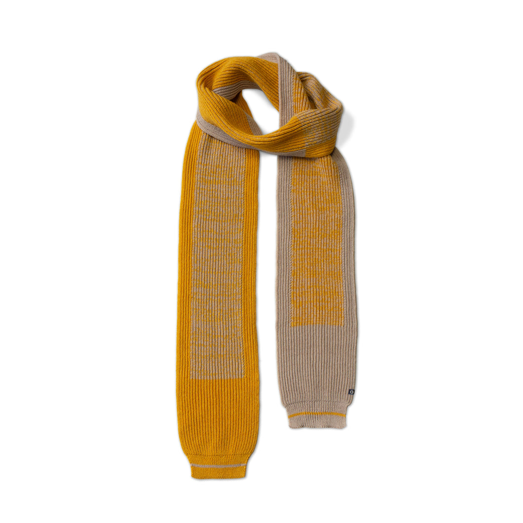 orange or red | Two tone scarf small yellow