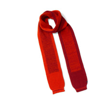 Afbeelding in Gallery-weergave laden, orange or red | Two tone scarf small Red
