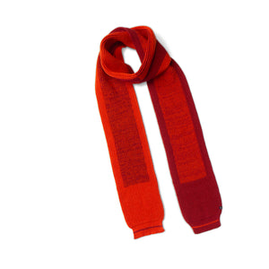 orange or red | Two tone scarf small Red