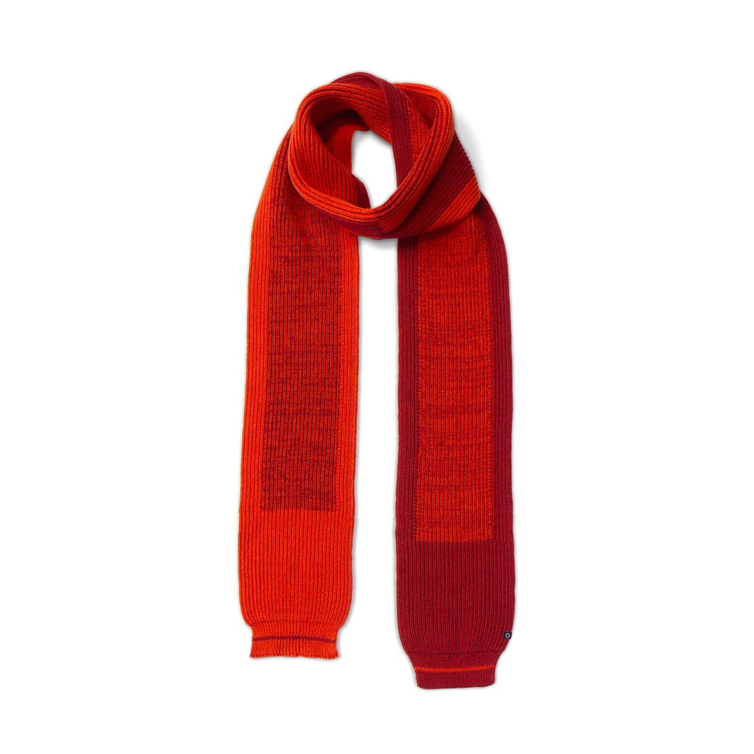 orange or red | Two tone scarf small Red