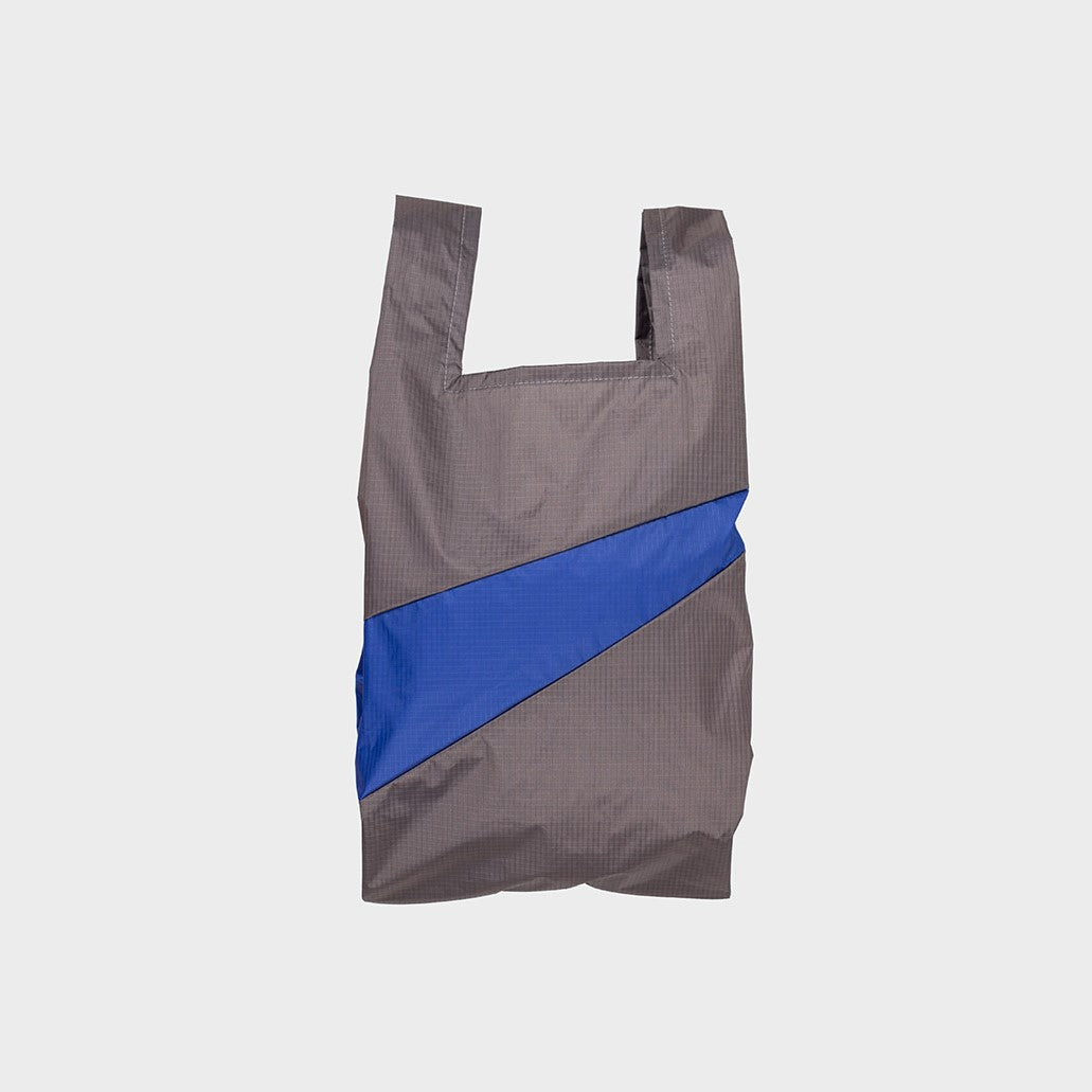 Susan Bijl | The New Shopping Bag Medium Grey & Blue