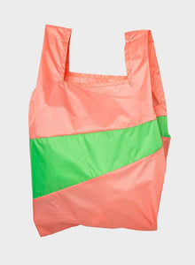 Susan Bijl | The New Shopping Bag Large Coral & Greenscreen