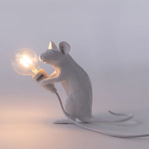 Seletti | Muis lamp USB zittend wit