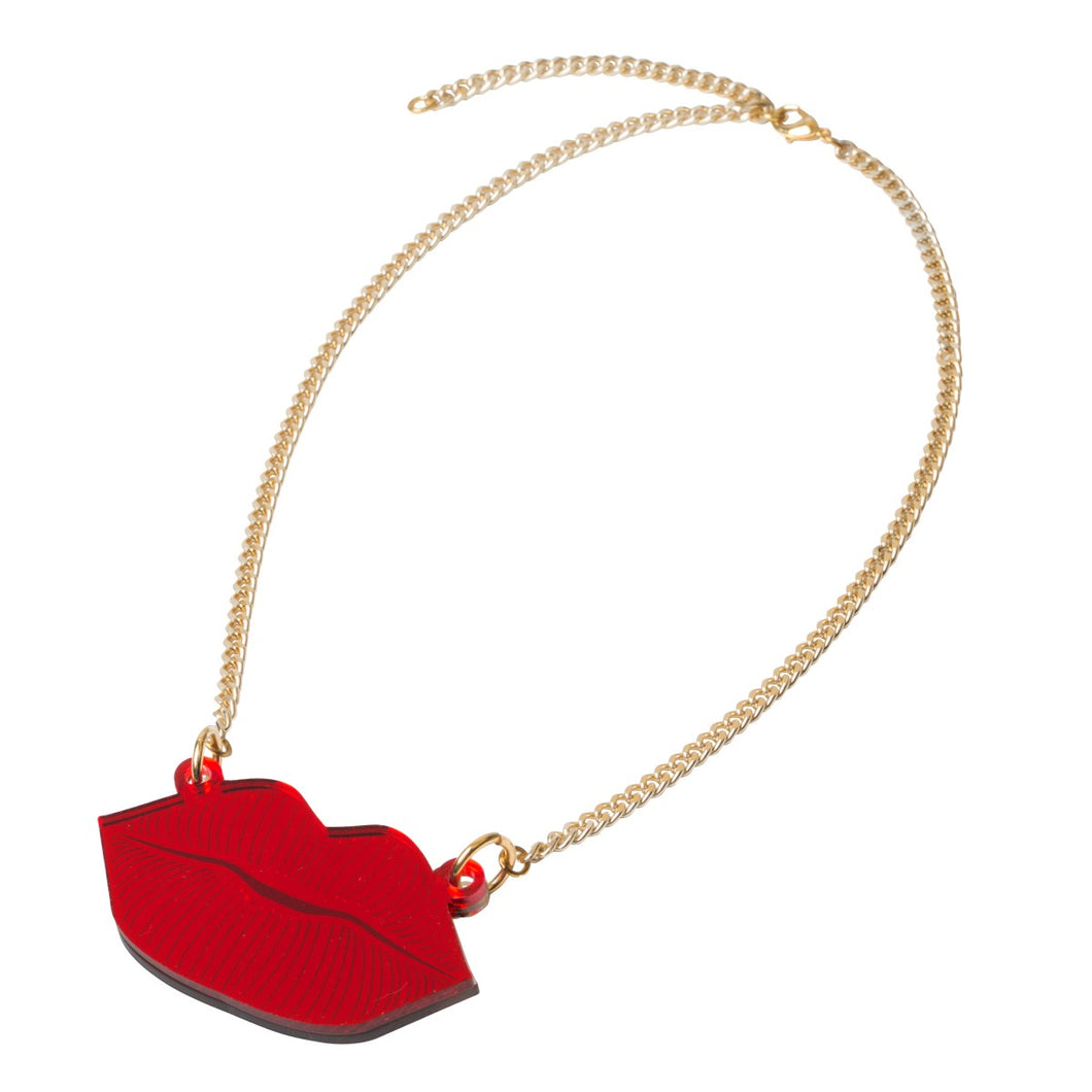 Rijkje Jewelry | Ketting Kiss Me in rood