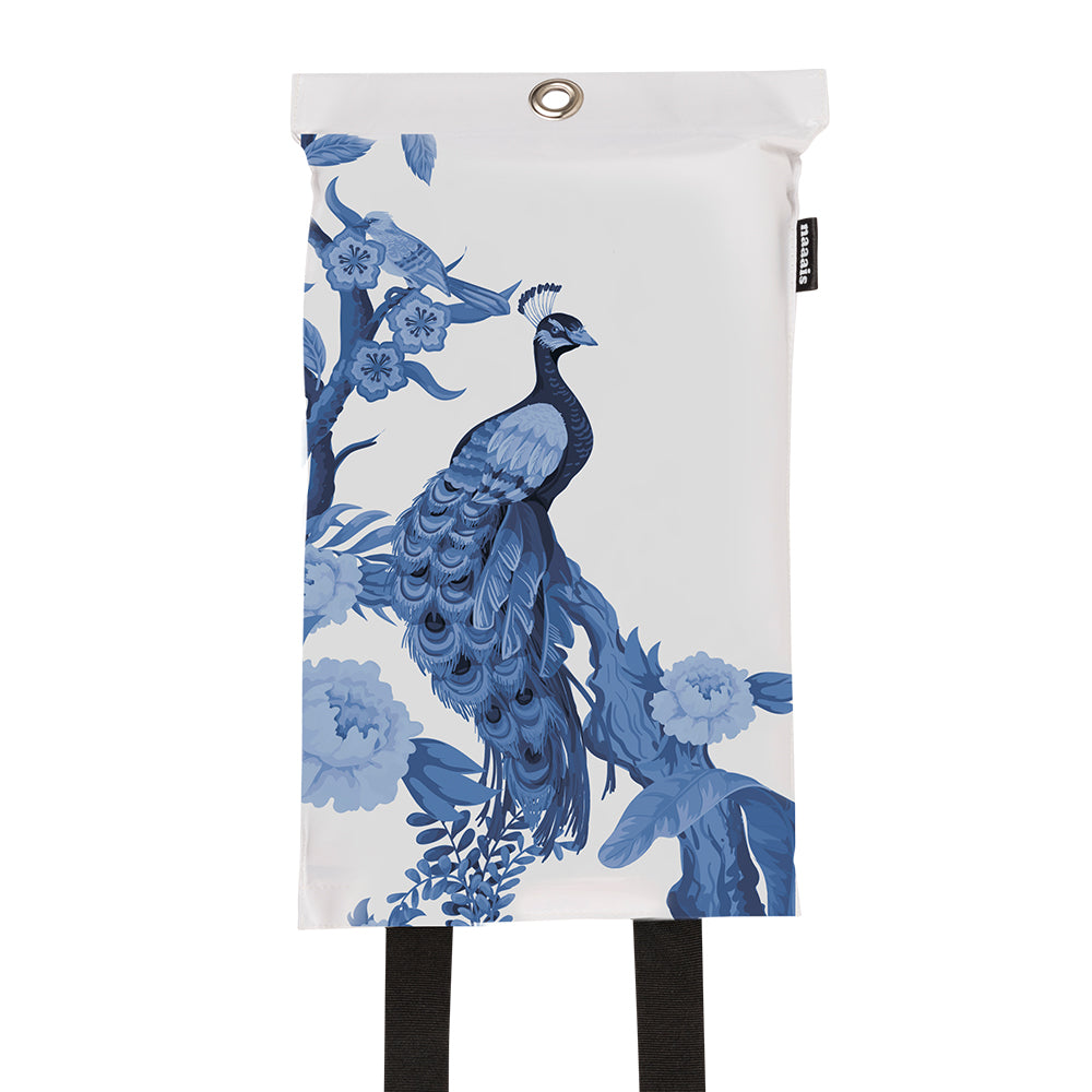 Naaais | Blusdeken Design Blauwe pauw